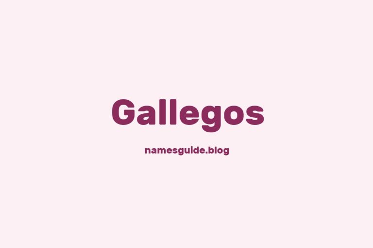 Origin and Meaning of Last Name Gallegos