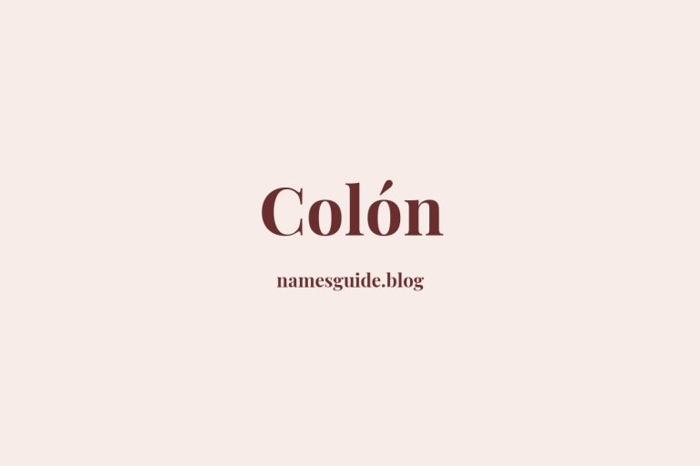 Origin and Meaning of Last Name Colón
