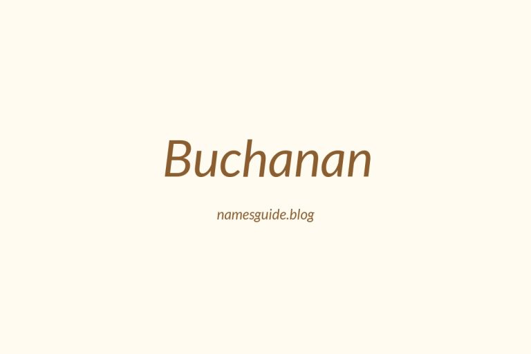 Origin and Meaning of Last Name Buchanan