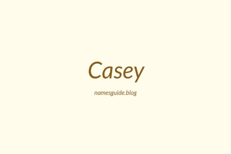 Origin and Meaning of Last Name Casey