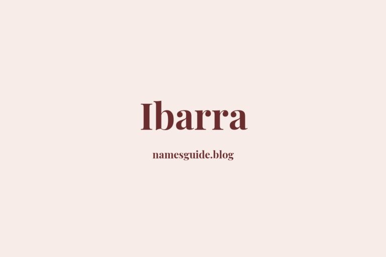 Origin and Meaning of Last Name Ibarra