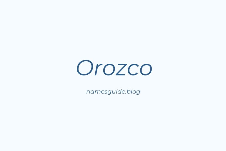 Origin and Meaning of Last Name Orozco
