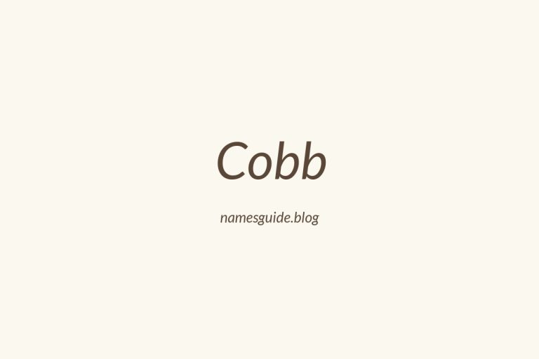 Origin and Meaning of Last Name Cobb