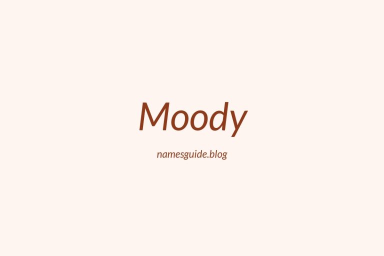 Origin and Meaning of Last Name Moody
