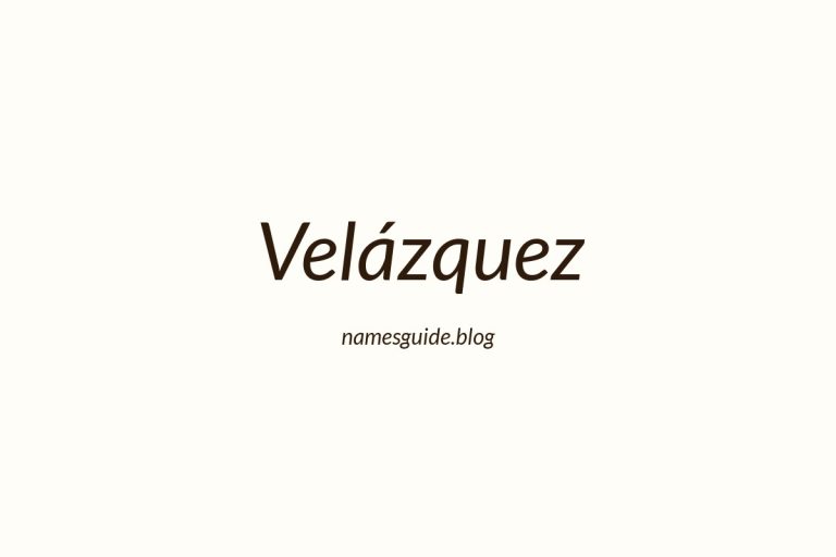 Origin and Meaning of Last Name Velázquez