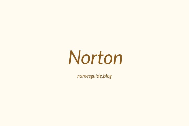 Origin and Meaning of Last Name Norton