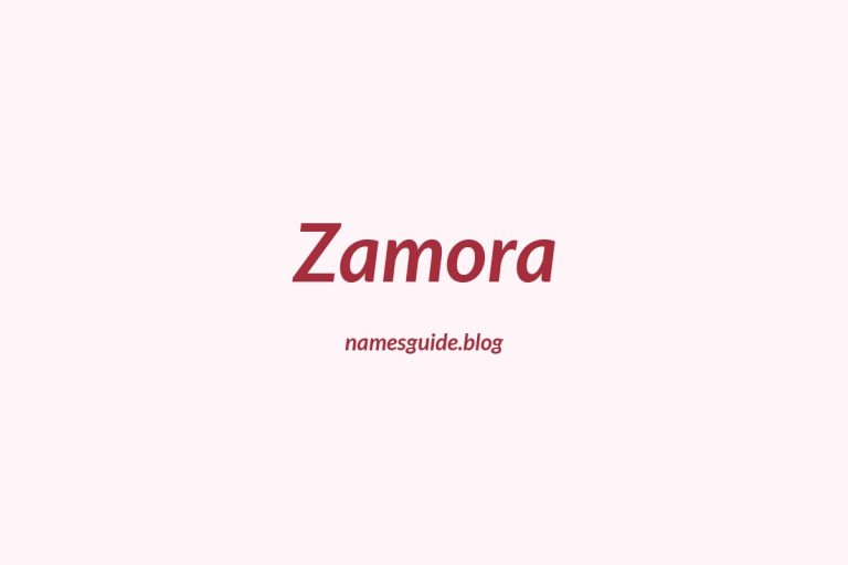 Origin and Meaning of Last Name Zamora