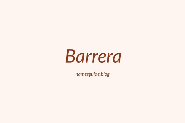Origin and Meaning of Last Name Barrera
