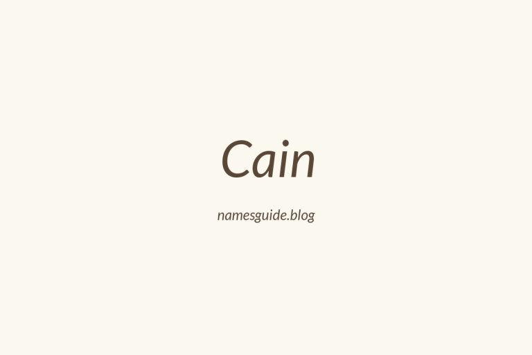 Origin and Meaning of Last Name Cain