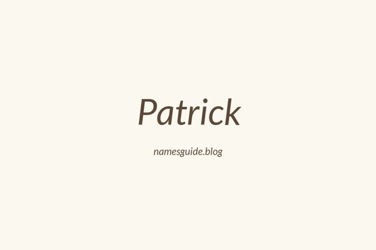 Origin and Meaning of Last Name Patrick