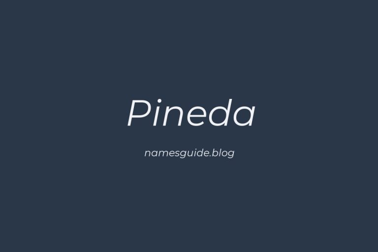 Origin and Meaning of Last Name Pineda
