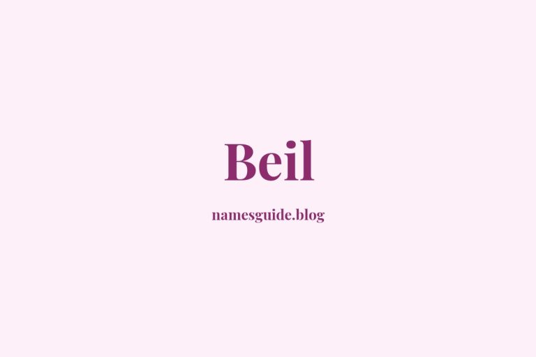 Origin and Meaning of Last Name Beil