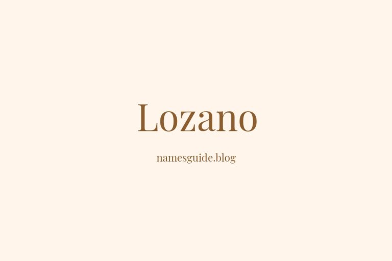 Origin and Meaning of Last Name Lozano