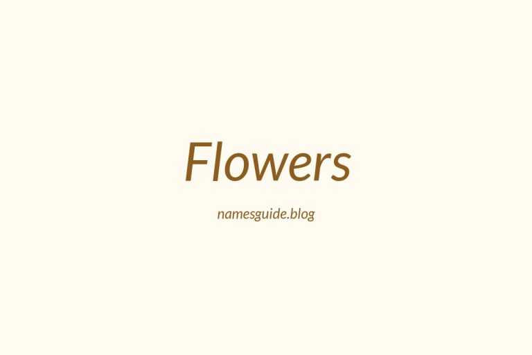 Origin and Meaning of Last Name Flowers
