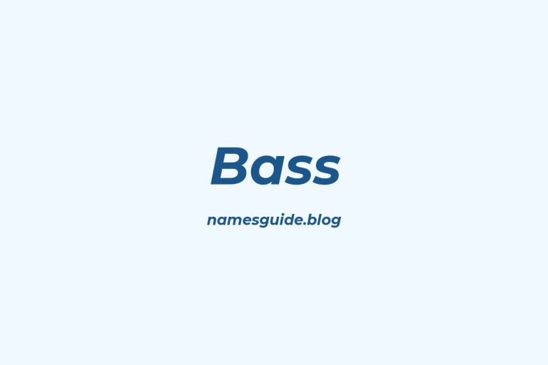 Origin and Meaning of Last Name Bass