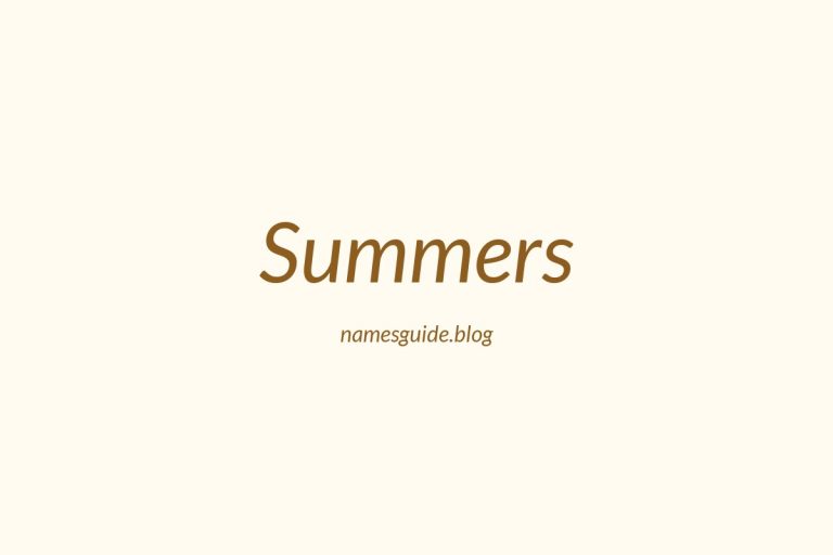 Origin and Meaning of Last Name Summers