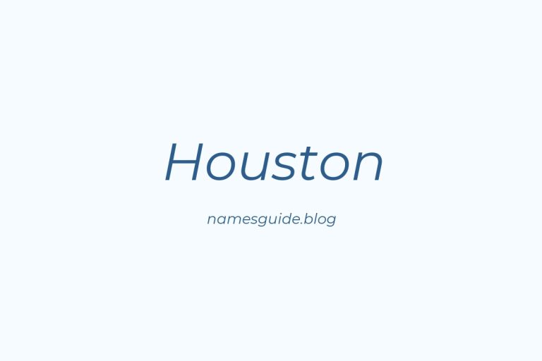 Origin and Meaning of Last Name Houston