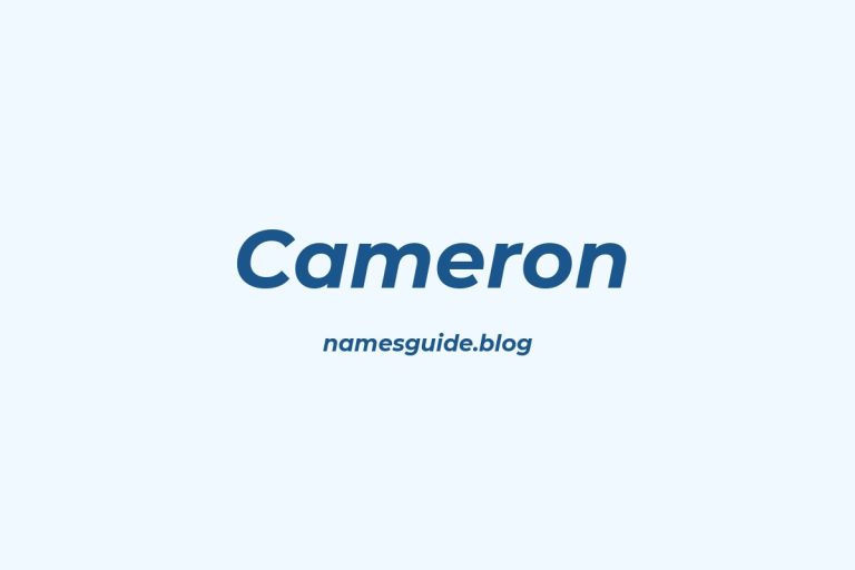 Origin and Meaning of Last Name Cameron