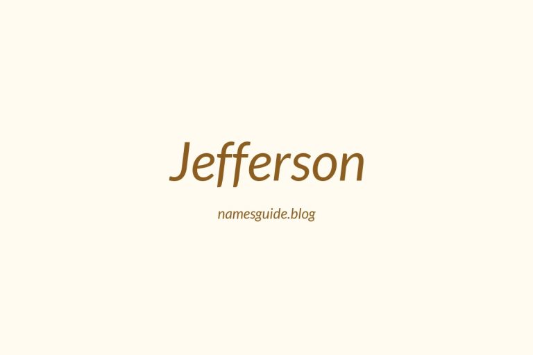 Origin and Meaning of Last Name Jefferson