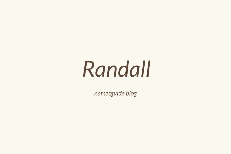 Origin and Meaning of Last Name Randall