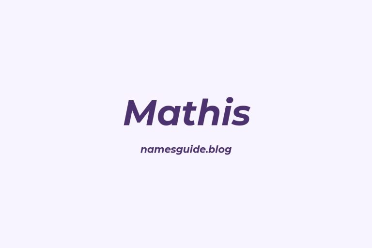 Origin and Meaning of Last Name Mathis