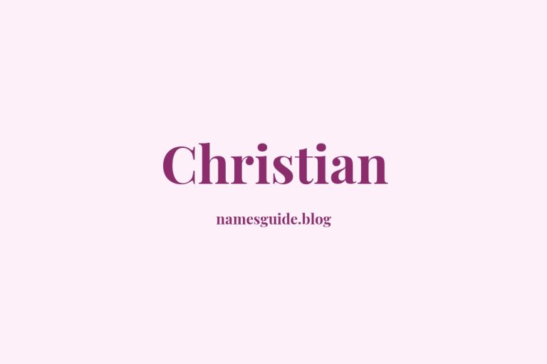 Origin and Meaning of Last Name Christian