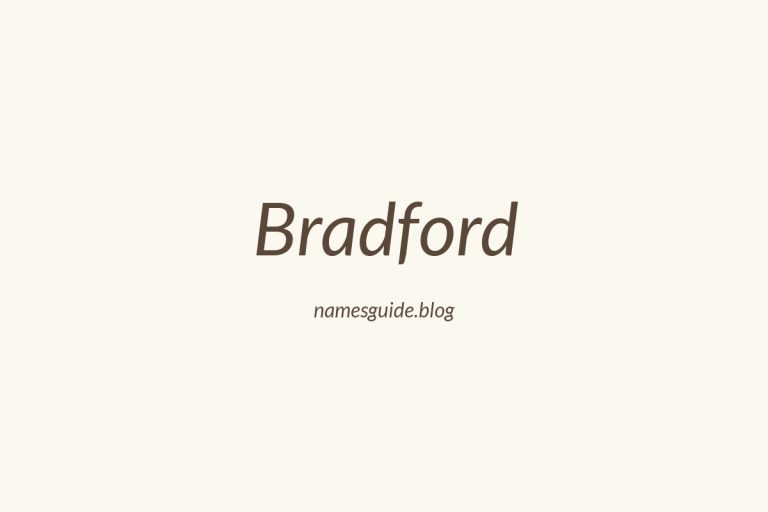 Origin and Meaning of Last Name Bradford