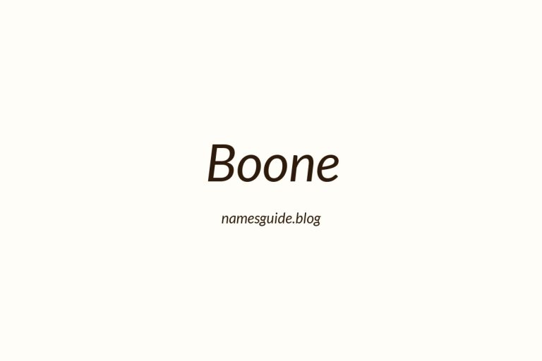 Origin and Meaning of Last Name Boone