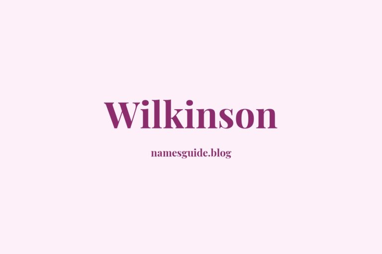 Origin and Meaning of Last Name Wilkinson