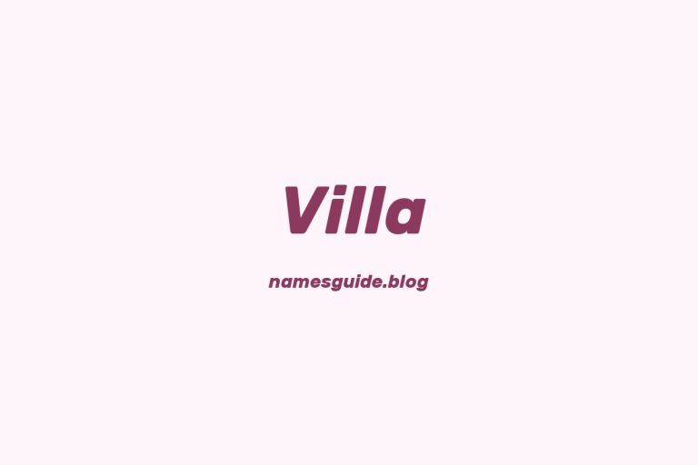 Origin and Meaning of Last Name Villa