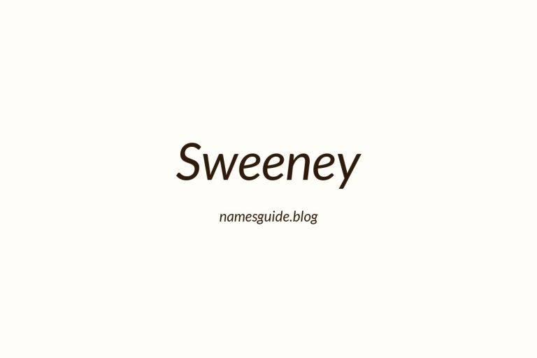 Origin and Meaning of Last Name Sweeney