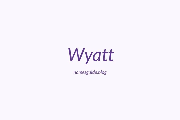 Origin and Meaning of Last Name Wyatt