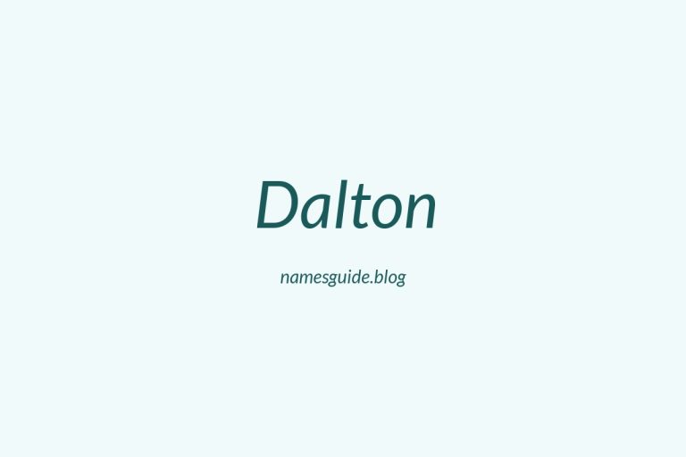 Origin and Meaning of Last Name Dalton