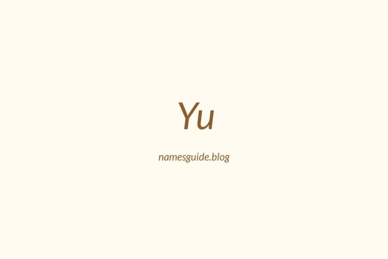 Origin and Meaning of Last Name Yu