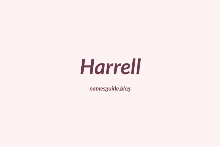 Origin and Meaning of Last Name Harrell