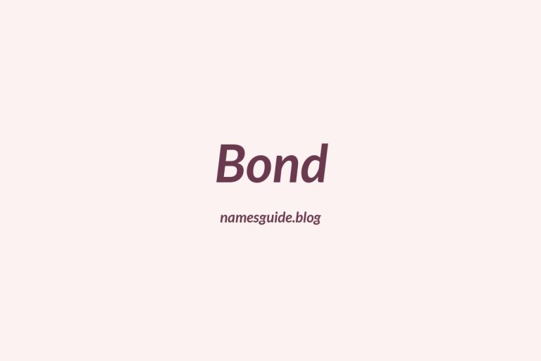 Origin and Meaning of Last Name Bond