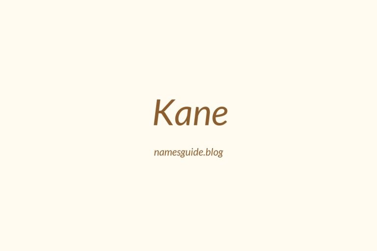 Origin and Meaning of Last Name Kane