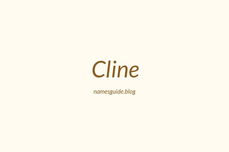 Origin and Meaning of Last Name Cline