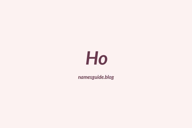 Origin and Meaning of Last Name Ho