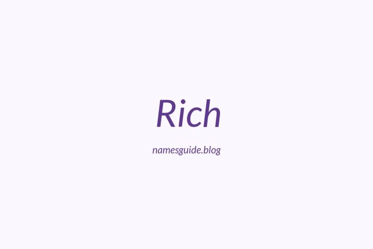 Origin and Meaning of Last Name Rich