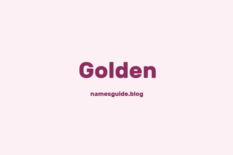Origin and Meaning of Last Name Golden