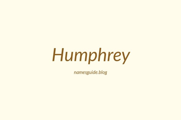 Origin and Meaning of Last Name Humphrey