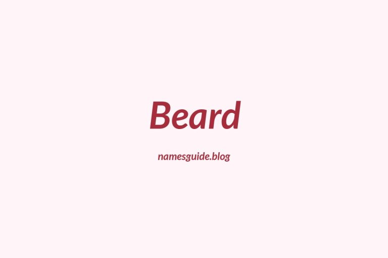 Origin and Meaning of Last Name Beard
