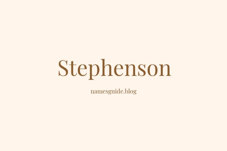 Origin and Meaning of Last Name Stephenson