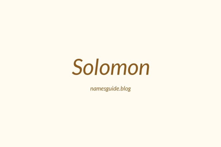 Origin and Meaning of Last Name Solomon