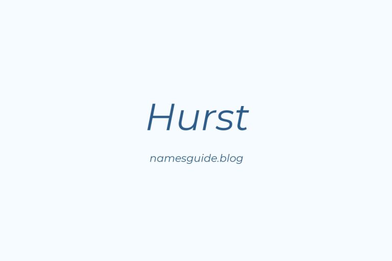 Origin and Meaning of Last Name Hurst