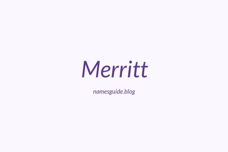 Origin and Meaning of Last Name Merritt