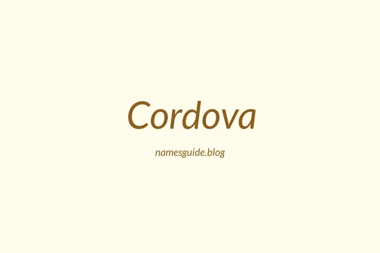 Origin and Meaning of Last Name Cordova