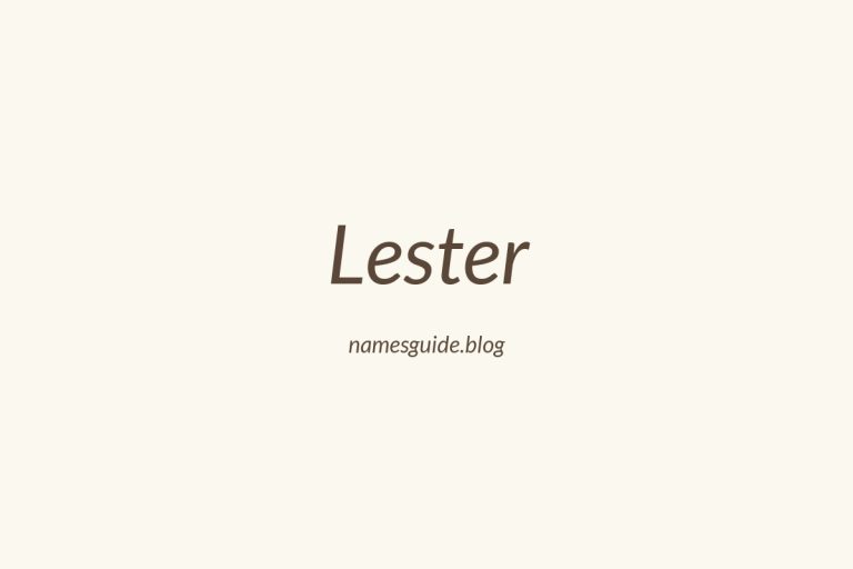 Origin and Meaning of Last Name Lester