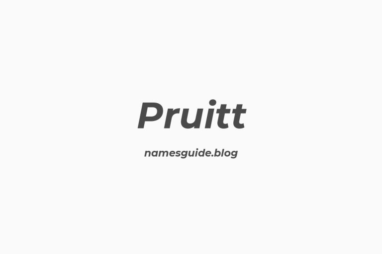 Origin and Meaning of Last Name Pruitt